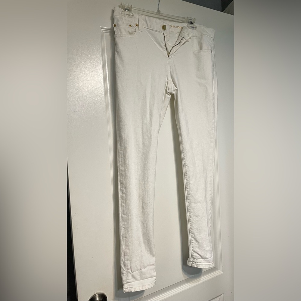 Michael Kors white denim pants